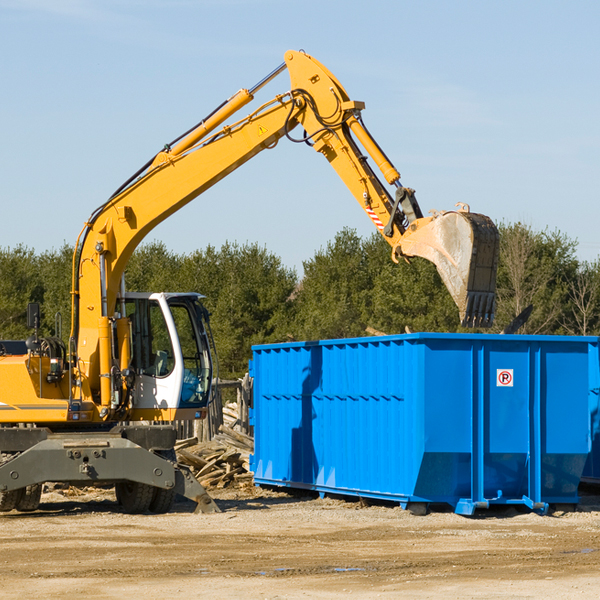 can i request a rental extension for a residential dumpster in Goodell